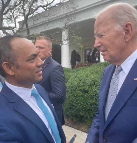 At the White House's announcement of the Office of Gun Violence Prevention
