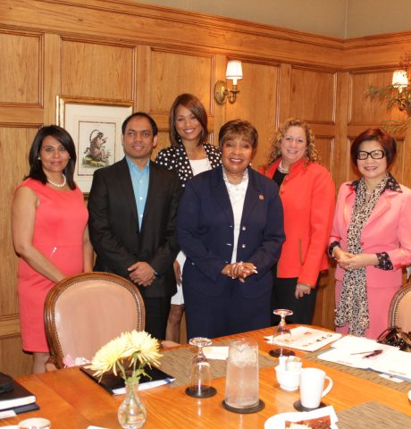 With Congresswoman Eddie Johnson and Abby Disney (in Red Jacket)