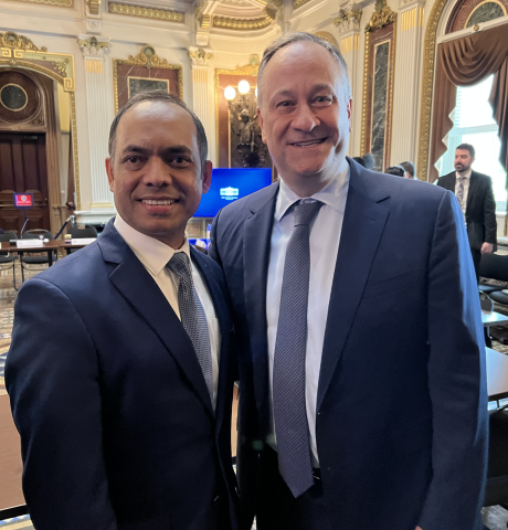 With Second Gentleman Douglas Emhoff